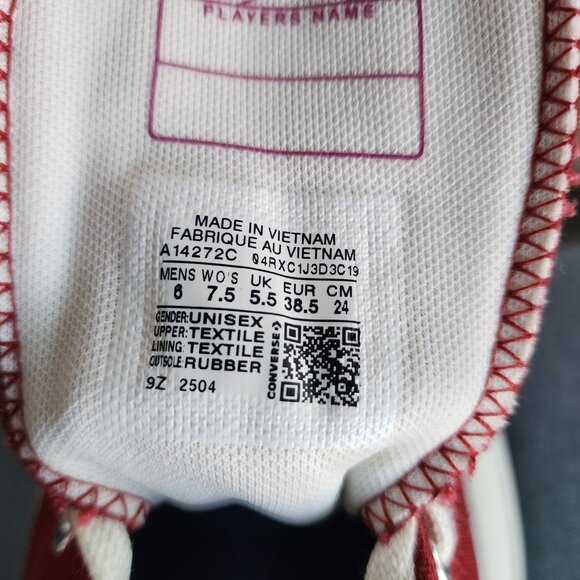 ❤️Converse Run Star Hike Platform Color Pop Sz 6 Men's Shoes Sneaker Red A14272C - Picture 9 of 9